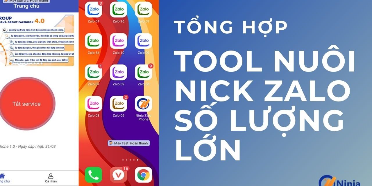 Tổng hợp tool nuôi nick zalo số lượng lớn