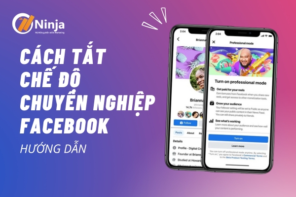 Tắt chế độ chuyên nghiệp facebook chi tiết nhất