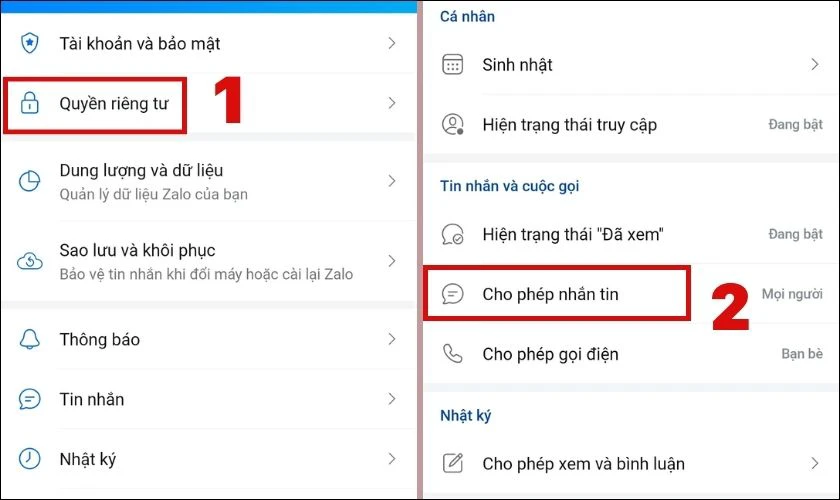 cách chặn tin nhắn người lạ zalo