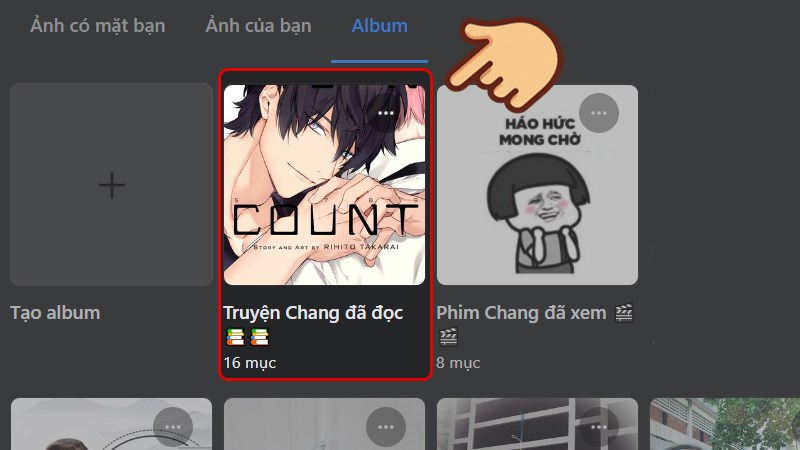 Mở Album có chứa ảnh