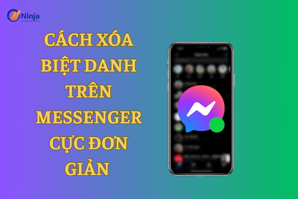 xoá biệt danh trên messenger